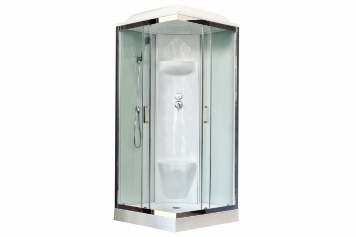 Душевая кабина 90х90 см Royal Bath НР RB90HP6-WT-CH стекло прозрачное