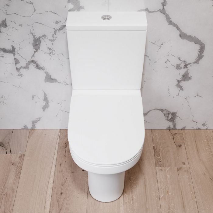Унитаз-компакт Damixa Skyline DX35C8600SC с сиденьем микролифт, белый