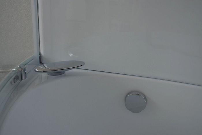 Душевая кабина 140х95 см Royal Bath ALP RB140ALP-T-L стекло прозрачное с гидромассажем
