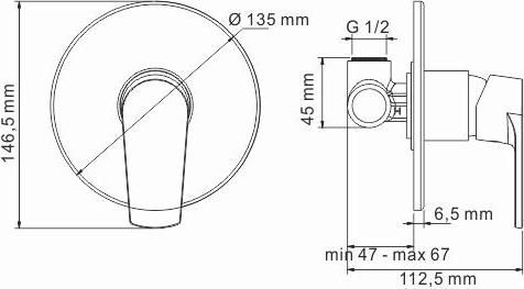 Гигиенический душ WasserKRAFT Dill A06157, хром