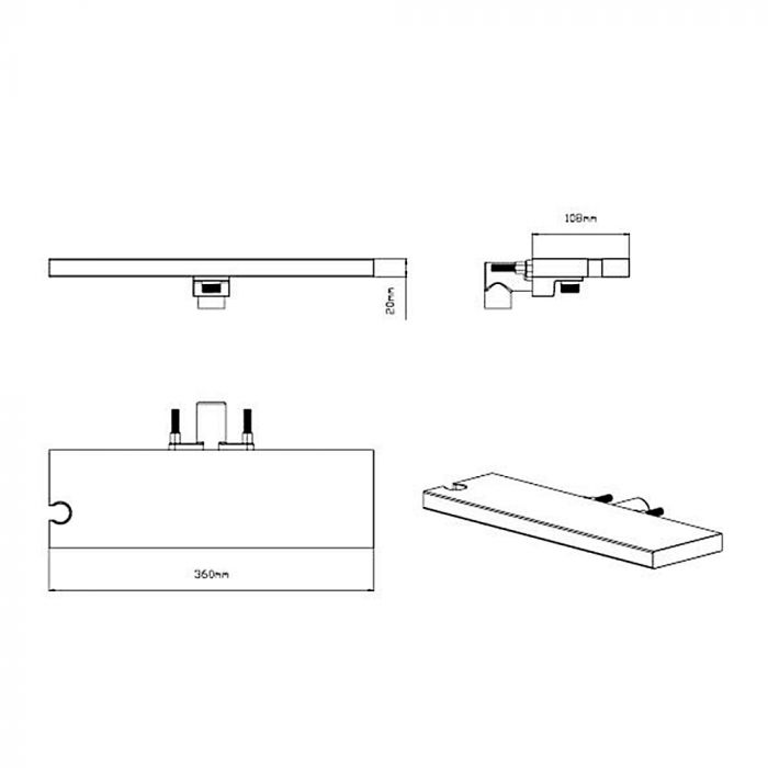 Душевая система Vincea Inspire VSFW-3I21MT1RCH, хром