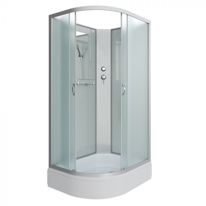 Душевая кабина Niagara Classic 330944RBK стекло матовое, профиль серебро