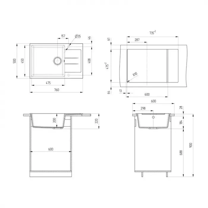 Штанга для душа 65 см со шлангом Hansgrohe Unica 28632140, шлифованная бронза