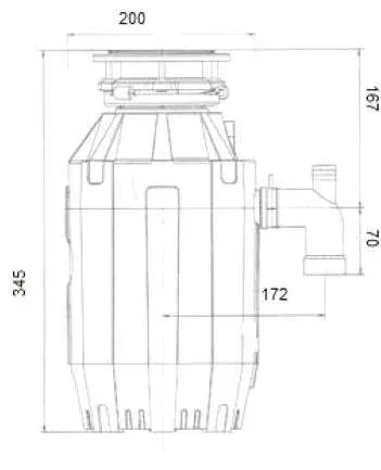 Измельчитель отходов Bone Crusher BC810-AS черный