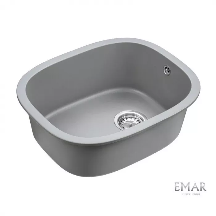 Кухонная мойка Emar Quartz EMQ-1560.P Алмаз серый