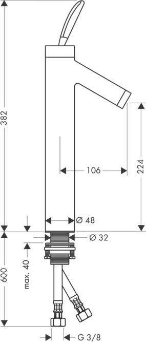Раковина AM.PM X-Joy 120 R M85AWPR1201WG, белый