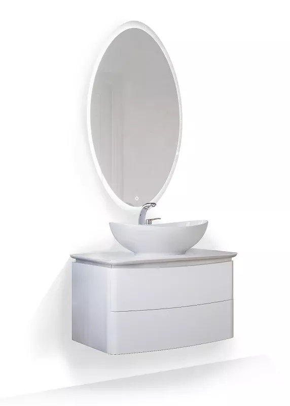Тумба под раковину Raval Moon Moo.01.75/P/W белый