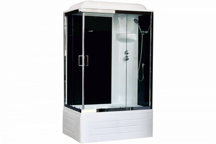Душевая кабина 100х80 см Royal Bath BP RB8100BP6-BT-CH-R стекло прозрачное
