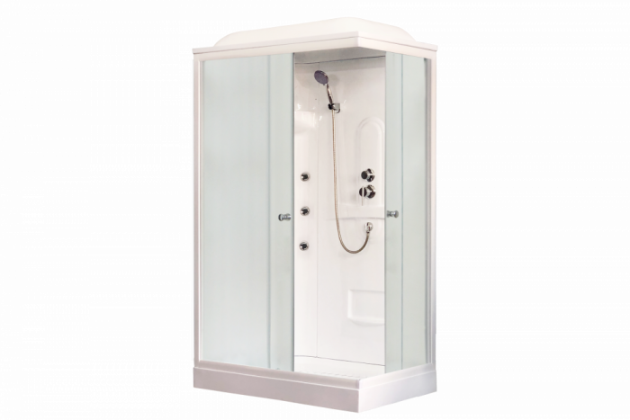 Душевая кабина 120х80 см Royal Bath HP RB8120HP2-M-L стекло матовое с гидромассажем
