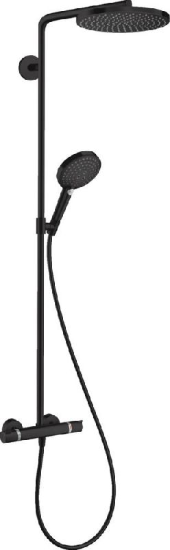 Душевая система Hansgrohe Raindance S Showerpipe 240 PowderRain 1jet 27633670 матовый чёрный