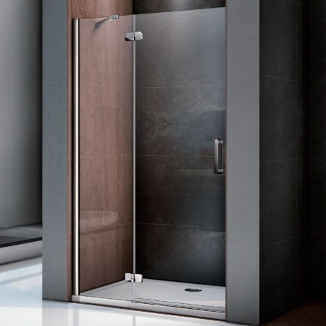 Душевая дверь в нишу 110 см Good Door Saturn WTW-110-C-CH-L СА00005 стекло прозрачное