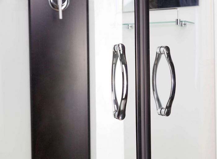 Душевая кабина Niagara Classic 67071414 NG-6707-14 80x80x215, стекло прозрачное, профиль черный