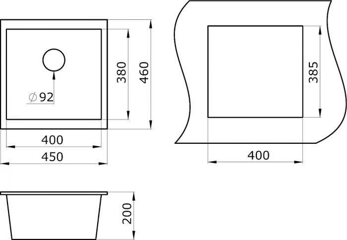 Кухонная мойка Paulmark Brilon PM104546-QU кварц