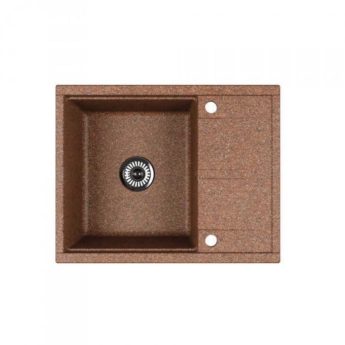 Кухонная мойка Aquaton Делия 65 1A718632DE270, коричневый