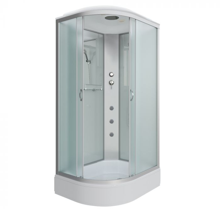 Душевая кабина Niagara Classic 339744RG стекло матовое, профиль серебро