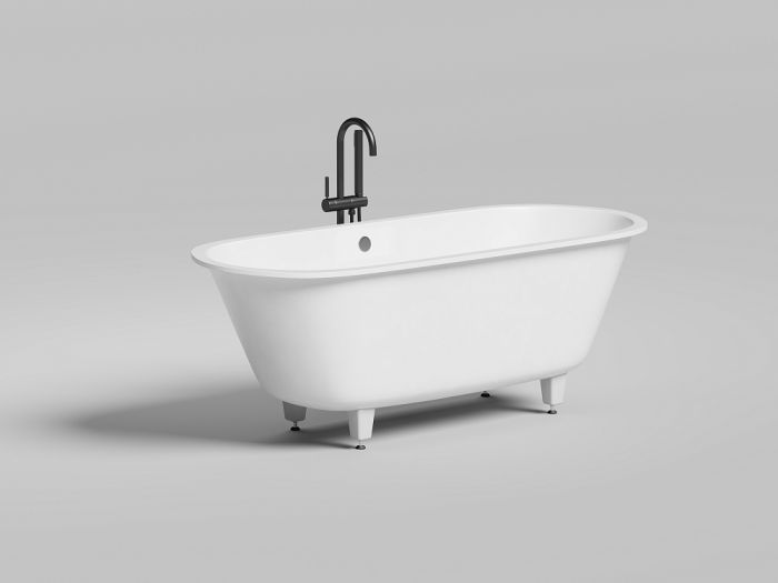 Ванна из искусственного камня Salini Ornella S-Sense 170x75 103413G, белый
