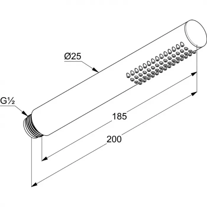 Душевая лейка Kludi Nova Fonte 3912053-00 белый матовый