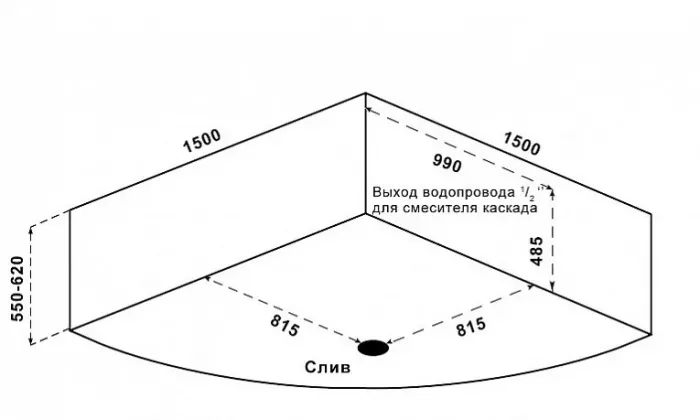 Акриловая ванна Cersanit Virgo 150х75 P-WP-VIRGO*150NL