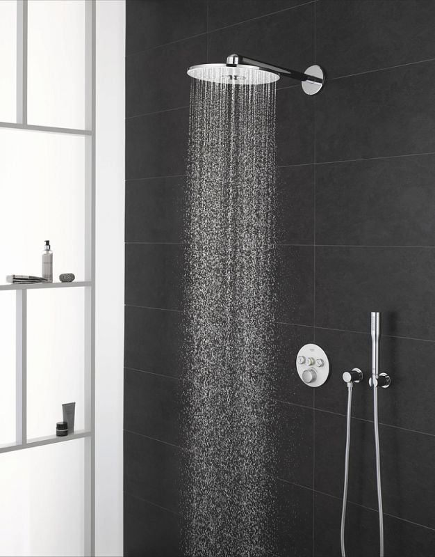 Верхний душ Grohe Rainshower SmartActive 26475LS0 белая луна