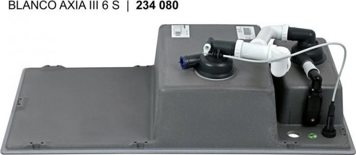 Кухонная мойка Blanco Axia III 6 S-F 525855 доска ясень чаша справа чёрный