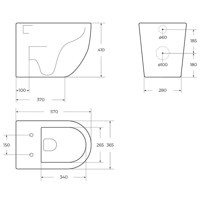 Унитаз приставной BelBagno Sfera-R BB2141CBR/BB870SC с сиденьем микролифт, белый