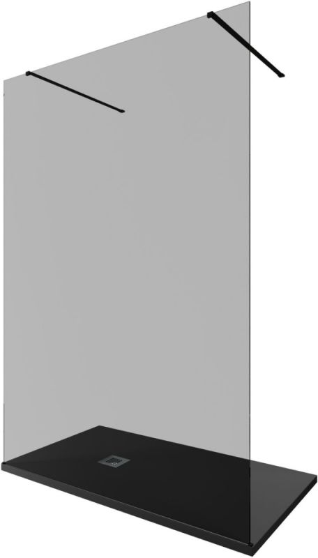 Душевая перегородка Allen Brau Infinity 2 140 3.21052.BBA.T черный браш