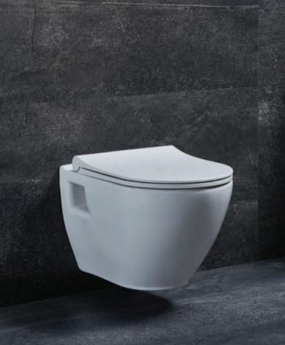 Унитаз подвесной с крышкой-сиденьем микролифт beWash Vettern 82323601 с биде белый