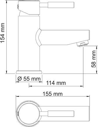 Смеситель Wasserkraft Main 4103 для раковины