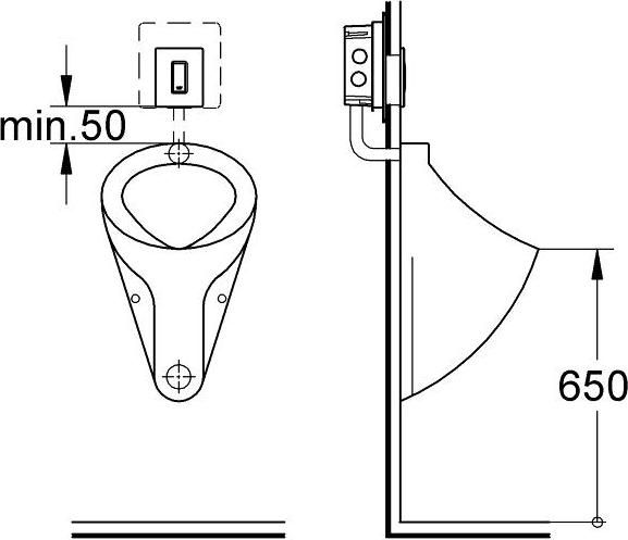 Раковина Jacob Delafon Patio E1998G-00 66 см