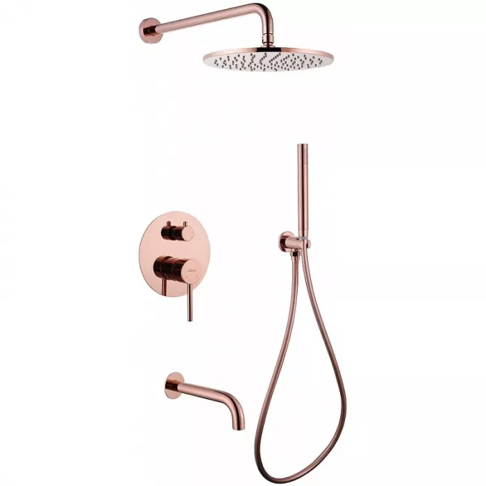 Душевая система Abber Wasser Kreis AF8117RG золото
