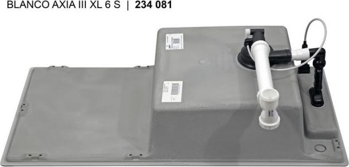 Кухонная мойка Blanco Axia III XL 6 S 523519 с доской из стекла кофе