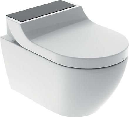 Унитаз-биде подвесной Geberit AquaClean 146.294.SJ.1, белый, стекло чёрное