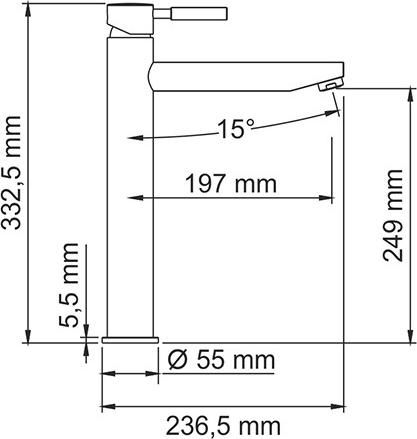 Смеситель для раковины WasserKRAFT Main 4103H хром