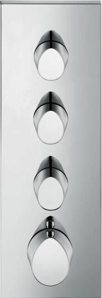 Термостат для душа Axor Starck Organic 12717000, хром