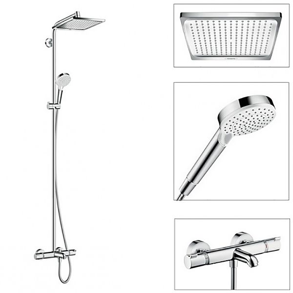 Душевая стойка Hansgrohe Crometta E 240 1jet Showerpipe 27298000, хром