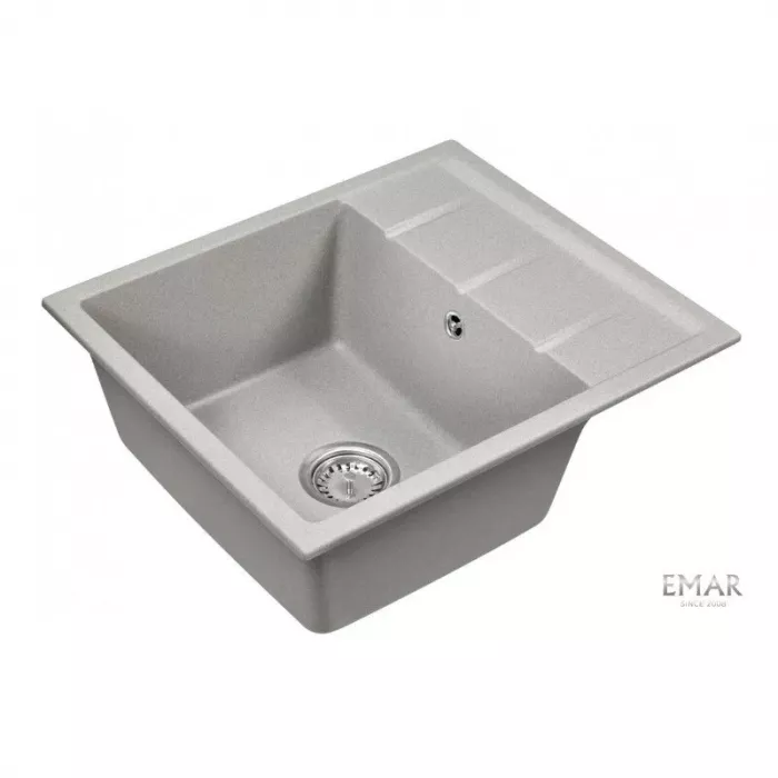 Кухонная мойка Emar Quartz EMQ-1580.Q Барит серый