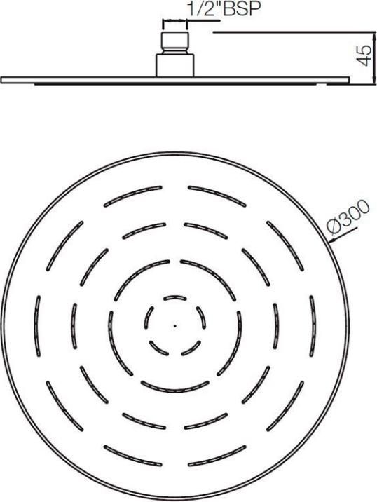 Верхний душ Jaquar Maze OHS-BLM-1633