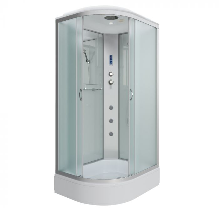 Душевая кабина Niagara Classic 339744RF стекло матовое, профиль серебро