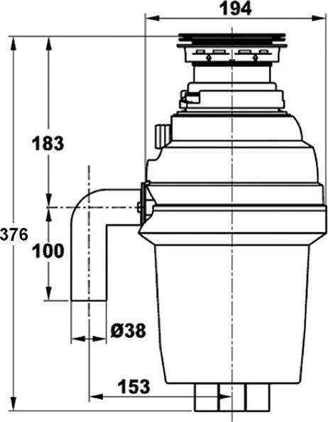 Комплект Кухонная мойка Ulgran U-406-310 серый + Измельчитель отходов Zorg Inox D ZR-38 D
