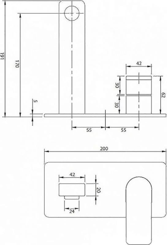 Смеситель для раковины Omnires Baretti BA7815CR, хром