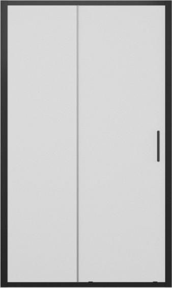 Душевая дверь в нишу 120 см Bravat Blackline BD120.4101B стекло прозрачное