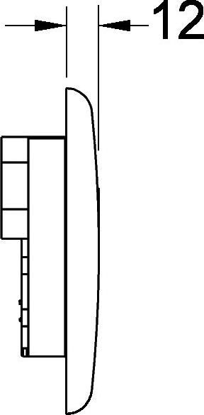Кнопка смыва Tece Planus Urinal 9242355 белый