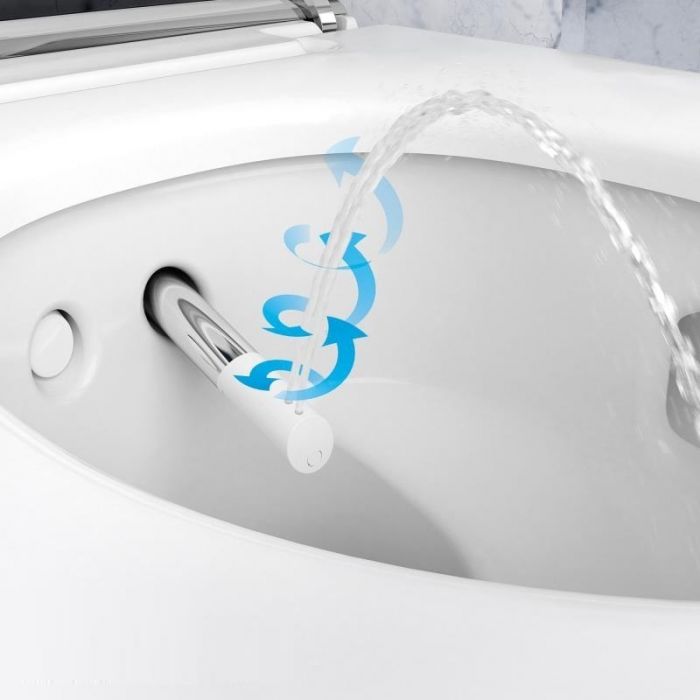 Унитаз-биде подвесной Geberit AquaClean mera comfort 146.214.21.1 с системой удаления запахов, белый