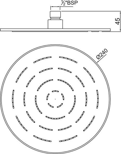 Верхний душ Jaquar Maze OHS-CHR-1623