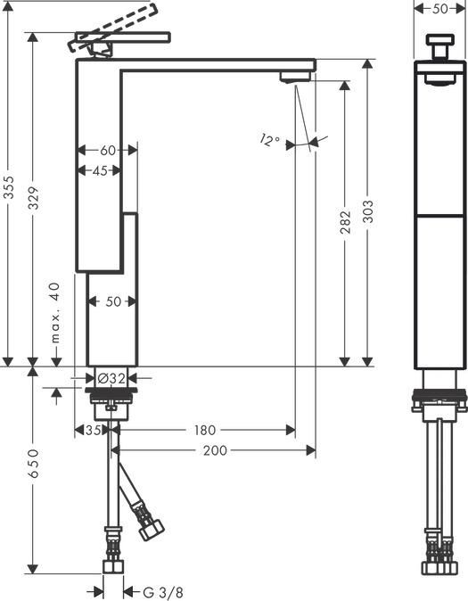 Вентиль Hansgrohe PuraVida 15978000 наружная часть, хром