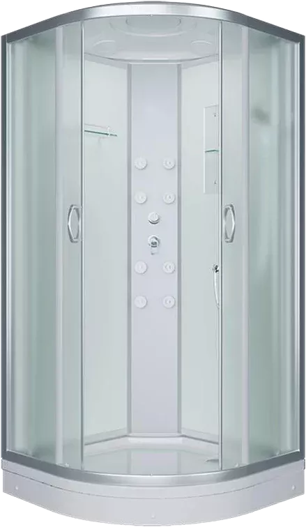 Душевая кабина Erlit Comfort ER3509PF-C3-RUS стекло матовое, профиль серебро