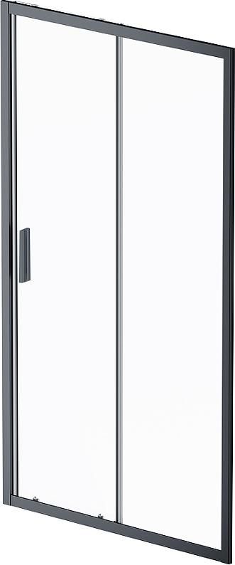 Душевая дверь AM.PM Gem Solo 110 W90G-110-1-195BT, профиль черный, стекло прозрачное