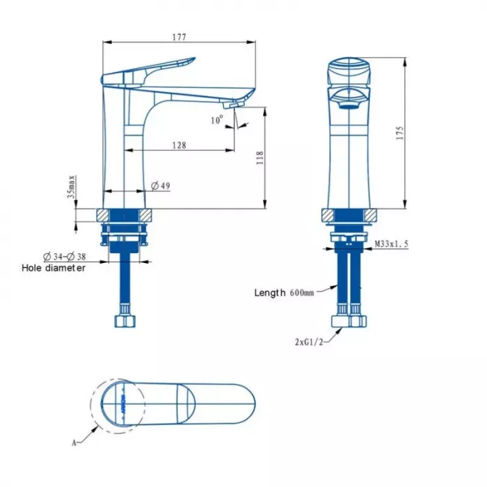 Раковина Ravak Yard 280C XJX01028000, белый