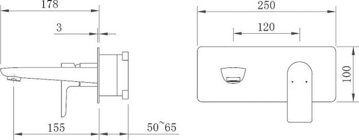 Смеситель для раковины Berges Wasserhaus Ventas S 076005, хром