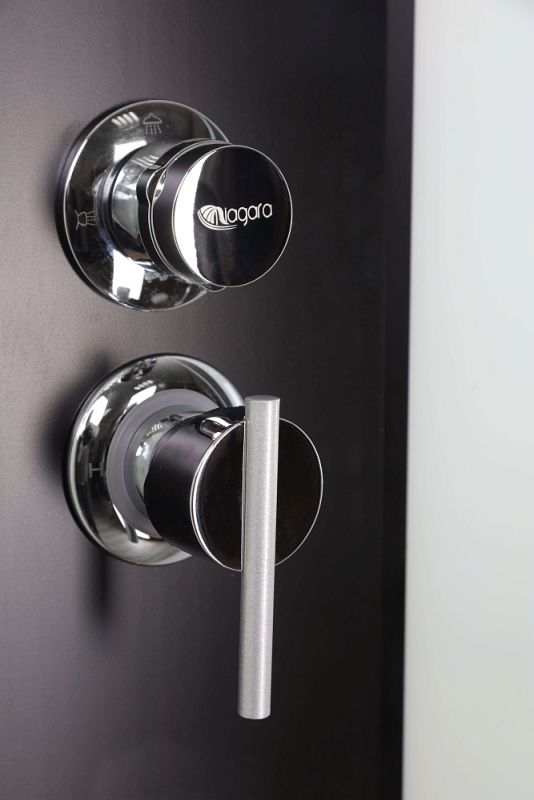 Душевая кабина Niagara Classic 67071414 NG-6707-14 80x80x215, стекло прозрачное, профиль черный